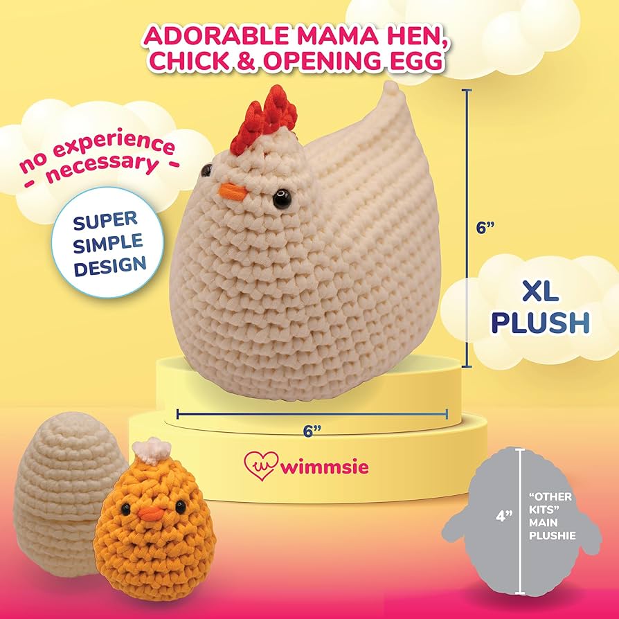 Amazon | Wimmsie 簡単かぎ針編み動物キット 初心者用 子供用